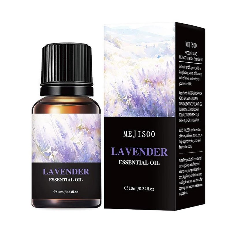 Water-soluble aromatherapy essential oils, 15 scents, for indoor deodorizing, long-lasting fragrance, and air freshening, 10ml.